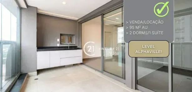 Apartamento com 2 Quartos para alugar, 95m² no Sítio Tamboré Alphaville, Barueri