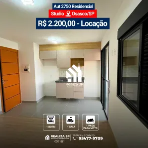 Apartamento com 1 Quarto para alugar, 24m² no Centro, Osasco