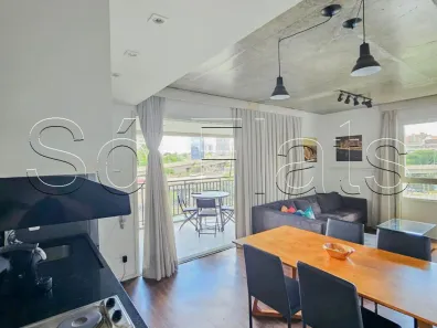 Apartamento com 1 Quarto para alugar, 63m² no Cidade Monções, São Paulo