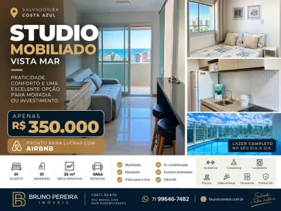 Apartamento com 1 Quarto à venda, 25m² no Costa Azul, Salvador
