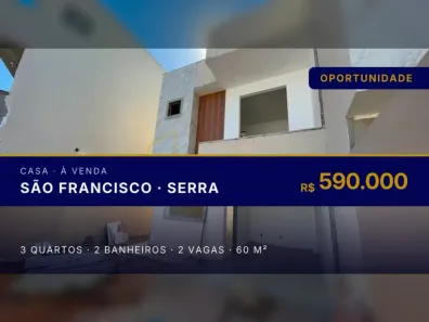 Casa com 3 Quartos à venda, 60m² no São Francisco, Serra