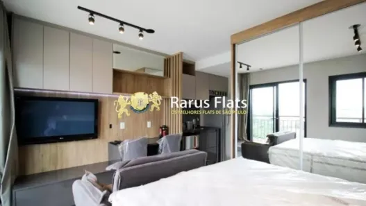 Flat com 1 Quarto para alugar, 26m² no Indianópolis, São Paulo