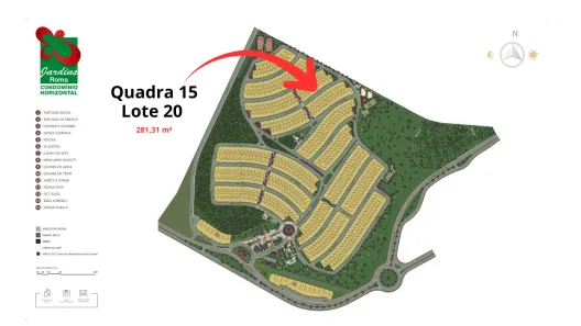 Lote/Terreno à venda, 281m² no Jardins Roma, Senador Canedo