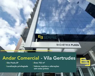 Imóvel Comercial para alugar, 702m² no Vila Gertrudes, São Paulo