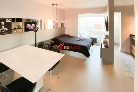 Flat com 1 Quarto para alugar, 37m² no Indianópolis, São Paulo