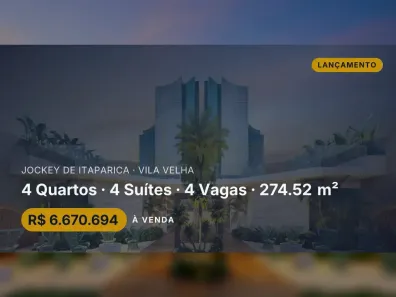 Apartamento com 4 Quartos à venda, 274m² no Jockey de Itaparica, Vila Velha