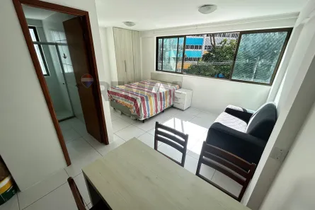 Apartamento com 1 Quarto para alugar, 27m² no Boa Viagem, Recife