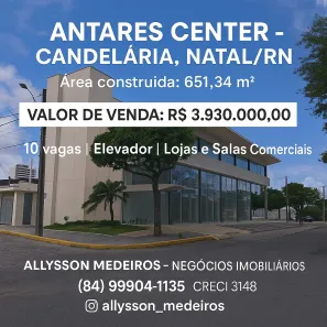 Prédio Comercial à venda, 651m² no Candelária, Natal