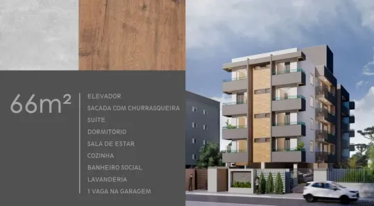 Apartamento com 1 Quarto à venda, 66m² no Costa e Silva, Joinville
