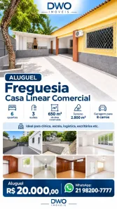 Imóvel Comercial com 6 Quartos para alugar, 658m² no Freguesia (Jacarepaguá), Rio de Janeiro