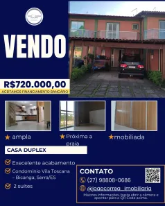 Apartamento com 2 Quartos à venda, 125m² no Bicanga, Serra