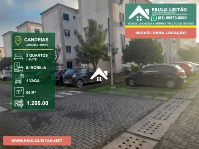 Apartamento com 2 Quartos para alugar, 60m² no Barra de Jangada, Jaboatão dos Guararapes