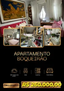 Apartamento com 1 Quarto à venda, 48m² no Boqueirão, Praia Grande