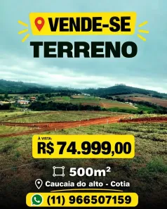 Lote/Terreno à venda, 500m² no Centro (Caucaia do Alto), Cotia