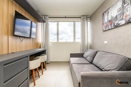 Apartamento com 1 Quarto para alugar, 37m² no Centro, Curitiba
