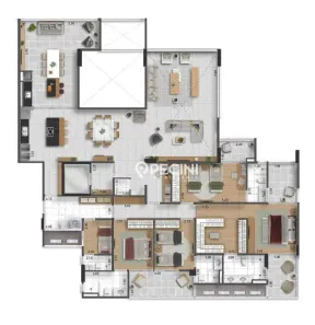 Apartamento com 4 Quartos à venda, 276m² no Cidade Jardim, Rio Claro