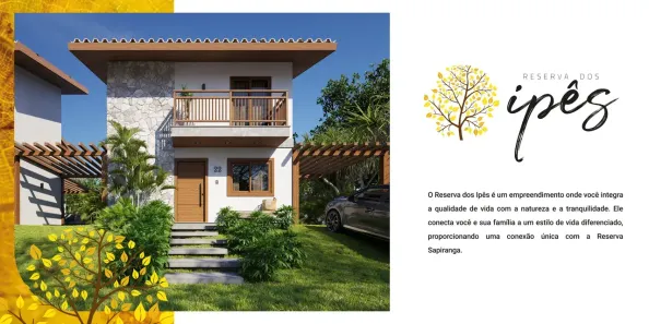 Casa de Condomínio com 2 Quartos à venda, 108m² no Açu da Torre, Mata de São João
