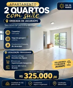 Apartamento com 2 Quartos à venda, 50m² no Conjunto Jacaraípe, Serra