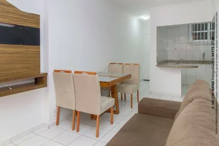 Apartamento com 1 Quarto para alugar, 48m² no Aparecida, Santos