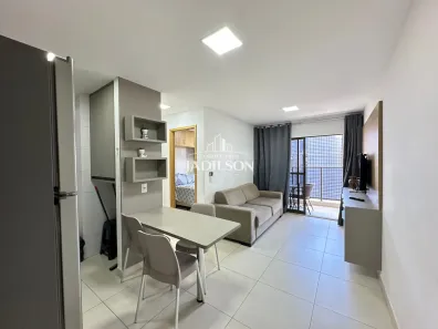 Apartamento com 1 Quarto para alugar, 40m² no Cabo Branco, João Pessoa