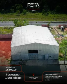 Galpão/Depósito/Armazém para venda ou aluguel, 360m² no Cauamé, Boa Vista