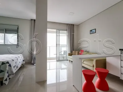 Apartamento com 1 Quarto para alugar, 33m² no Santo Amaro, São Paulo