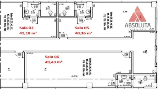 Sala Comercial para alugar, 185m² no Vila Medon, Americana