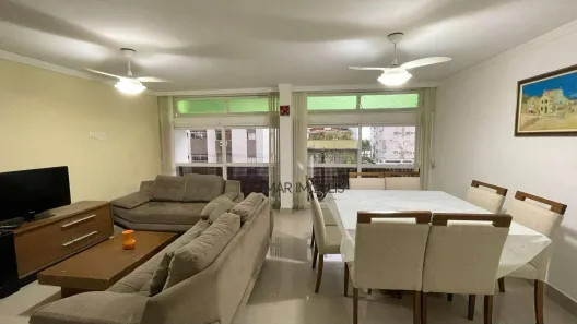Apartamento com 3 Quartos para alugar, 135m² no Pitangueiras, Guarujá