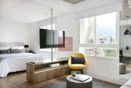 Apartamento com 1 Quarto para alugar, 61m² no Cidade Monções, São Paulo