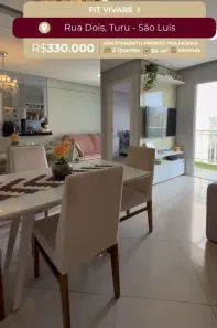 Apartamento com 2 Quartos à venda, 55m² no Turu, São Luís