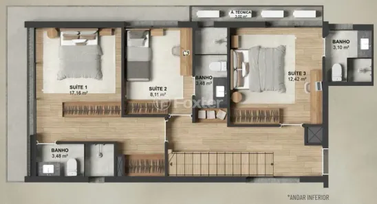 Apartamento com 3 Quartos à venda, 147m² no Mont Serrat, Porto Alegre