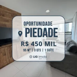 Apartamento com 3 Quartos à venda, 95m² no Piedade, Jaboatão dos Guararapes