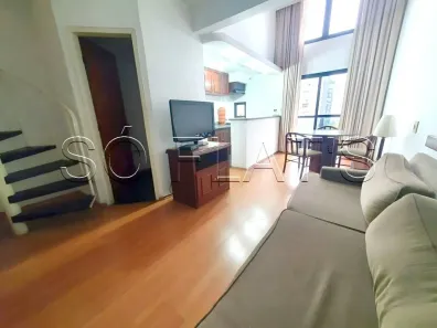 Flat com 1 Quarto para alugar, 50m² no Moema, São Paulo