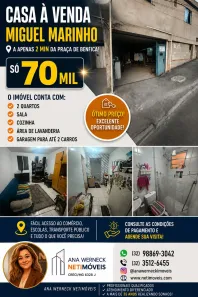 Casa com 2 Quartos à venda, 70m² no Benfica, Juiz de Fora