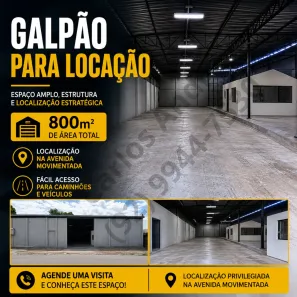 Galpão/Depósito/Armazém para alugar, 800m² no Flores, Manaus