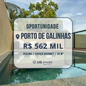 Flat com 1 Quarto à venda, 55m² no Porto de Galinhas, Ipojuca