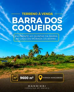 Lote/Terreno à venda, 9600m² no Quintas da Barra, Barra dos Coqueiros