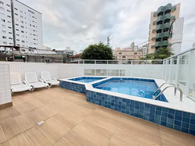 Apartamento com 2 Quartos para alugar, 76m² no Mirim, Praia Grande