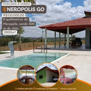 Fazenda/Sítio com 2 Quartos à venda, 2000m² no , Nerópolis