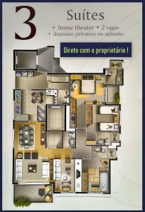Apartamento com 3 Quartos à venda, 128m² no Vila Ipojuca, São Paulo