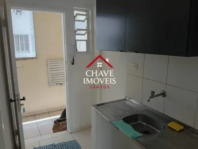 Kitnet com 1 Quarto para alugar, 40m² no Gonzaga, Santos