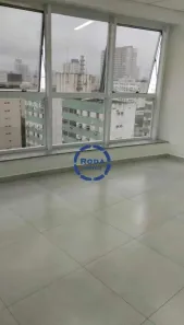 Sala Comercial para alugar, 104m² no Vila Mathias, Santos