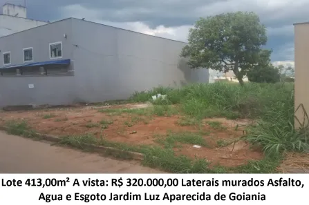 Lote/Terreno à venda, 413m² no Jardim Luz, Aparecida de Goiânia