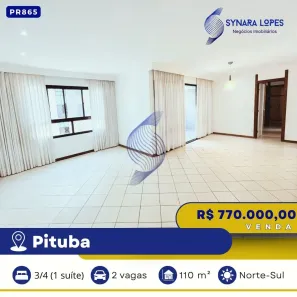 Apartamento com 3 Quartos à venda, 110m² no Pituba, Salvador