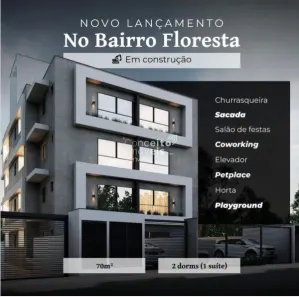Apartamento com 2 Quartos à venda, 44m² no Itaum, Joinville