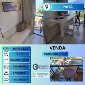 Apartamento com 1 Quarto à venda, 17m² no Piatã, Salvador