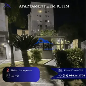 Apartamento com 2 Quartos à venda, 45m² no Laranjeiras, Betim