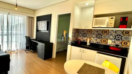 Flat com 1 Quarto para alugar, 40m² no Indianópolis, São Paulo