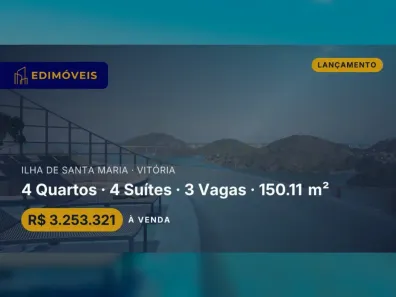 Apartamento com 4 Quartos à venda, 150m² no Ilha de Santa Maria, Vitória