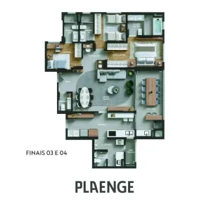 Apartamento com 3 Quartos à venda, 143m² no Zona 01, Maringá